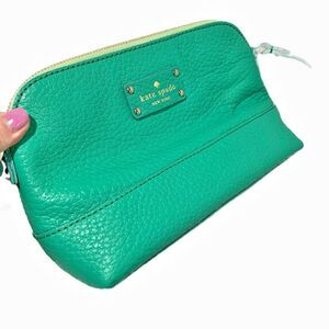 Kate Spade New York Hannah Crossbody Shoulder Bag Medium Green Leather Purse
